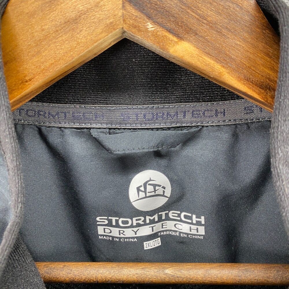Stormtech Activewear Track Jacket Men 2XL Black Full Zip Lined Long Sleeve - Picture 3 of 8